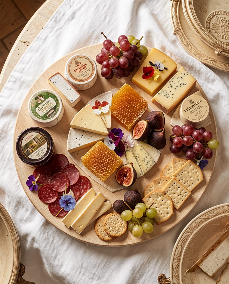 Grazing table from above